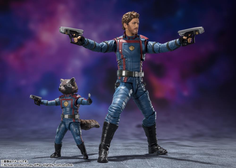 S.H. Figuarts Guardians of the Galaxy Vol. 3 Star-Lord & Rocket Raccoon Action Figure
