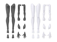 Bandai 30 Minutes Sisters 30MS OB-12 Option Body Parts Arm Parts and Leg Parts (White / Black) Model Kit
