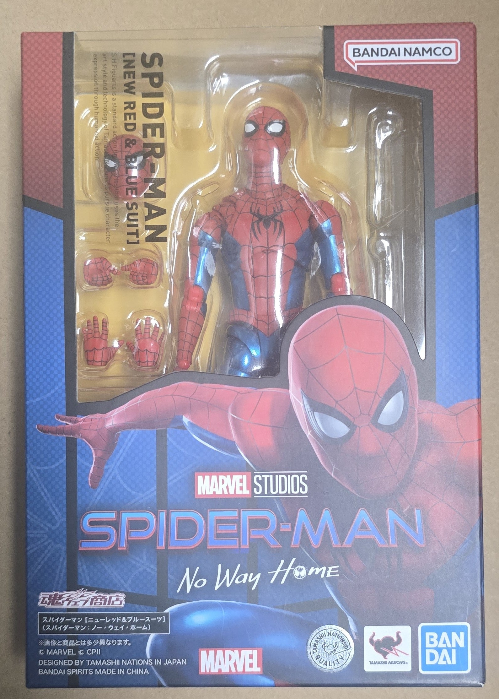 *Open Box* S.H. Figuarts S.H. Figuarts Spider-Man: No Way Home Spiderman (New Red and Blue Suit) Action Figure