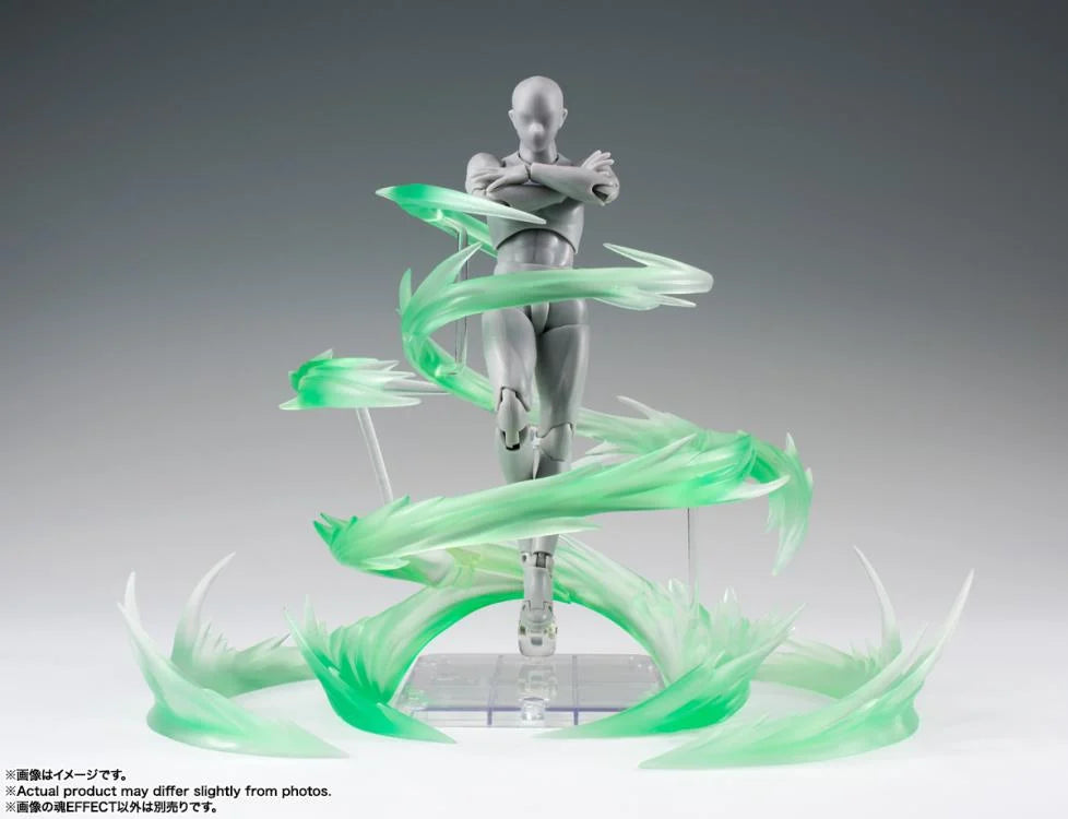 Tamashii Effect Wind Green Version Stand Base Stage S.H Figuarts