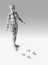 S.H. Figuarts Woman Female Body Chan Sports Edition (Wireframe) Gray Color Ver. Action Figure