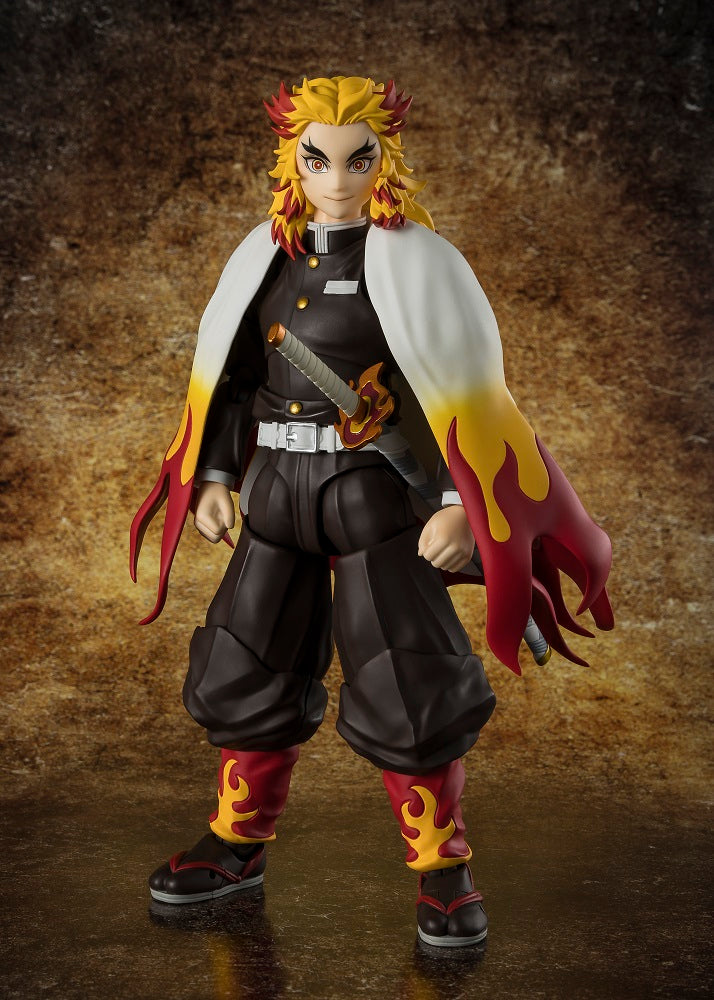 S.H. Figuarts Demon Slayer: Kimetsu no Yaiba Kyojuro Rengoku Action Figure