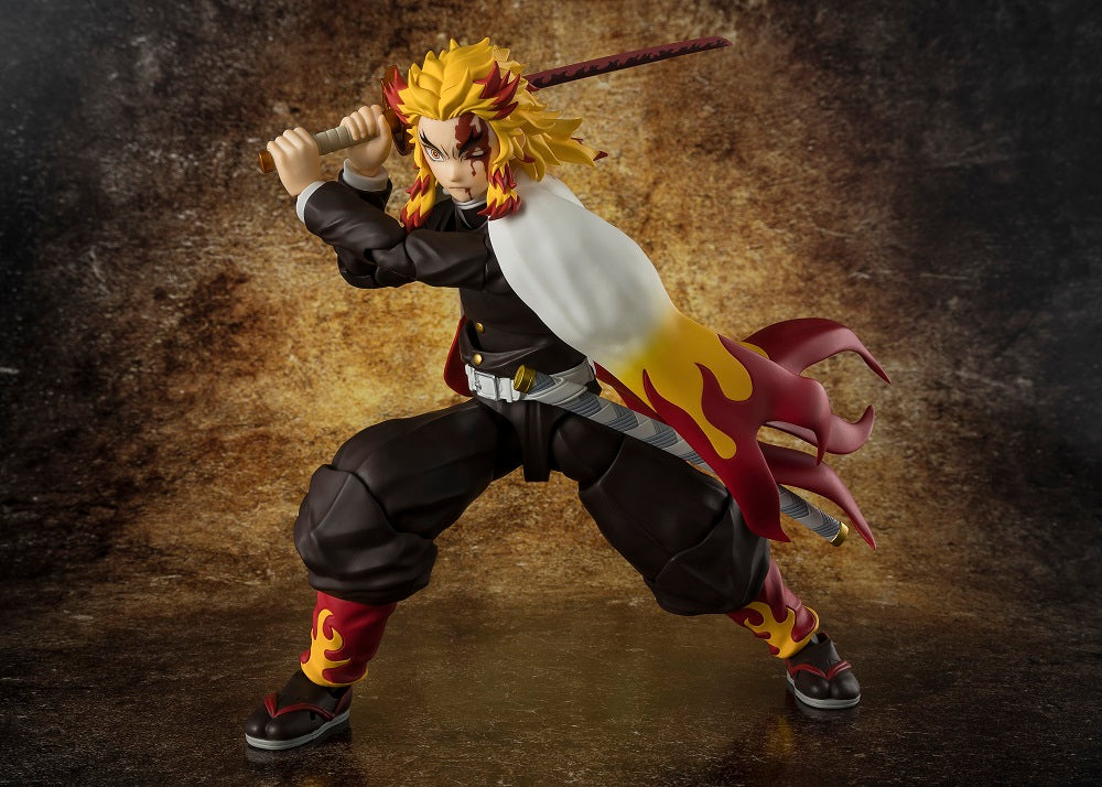 S.H. Figuarts Demon Slayer: Kimetsu no Yaiba Kyojuro Rengoku Action Figure