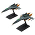 Mecha Collection Rebel 3199 DX Type 1 Space Combat Attack Aircraft Cosmo Tiger II (Single Seat Type/Turret Type) Set of 2 Be Forever Yamato Model Kit