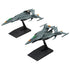 Mecha Collection Rebel 3199 DX Prototype Space Combat Attack Aircraft Cosmo Python Set of 2 Be Forever Yamato Model Kit