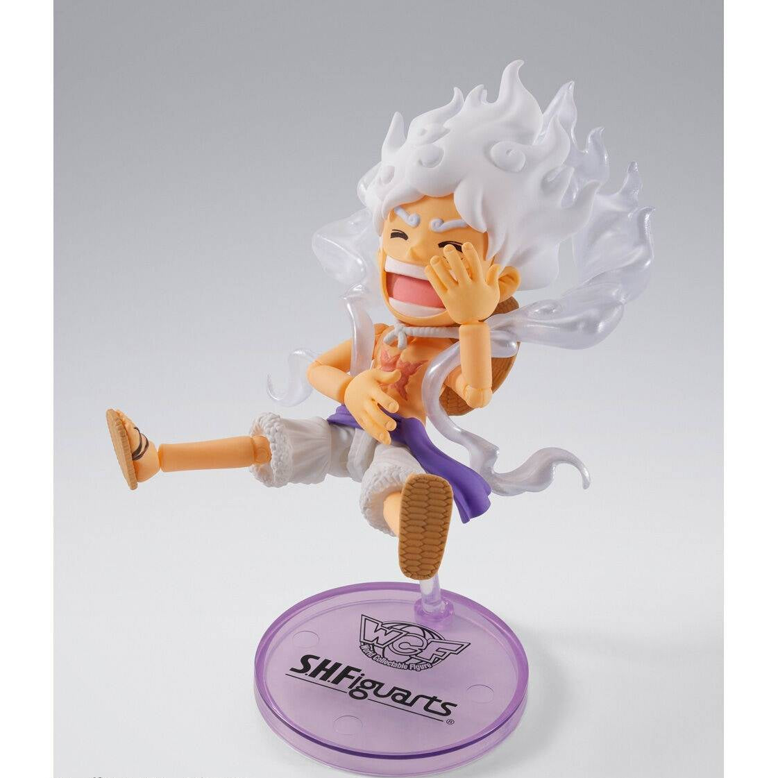 S.H. Figuarts X World Collectible Figure One Piece Monkey D. Luffy Gear 5 Exclusive Action Figure