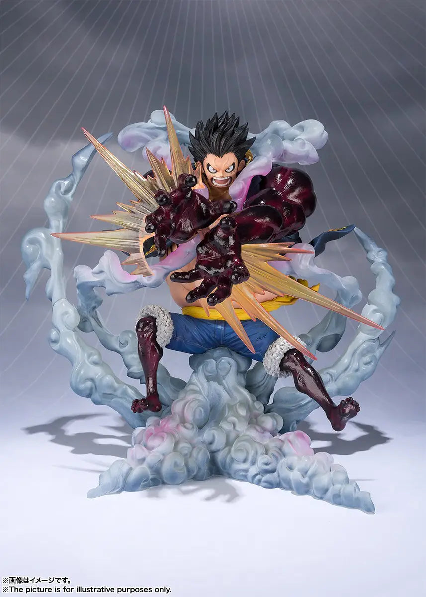 Figuarts Zero Extra Battle One Piece Monkey D. Luffy Gear 4 (Leo Bazooka) Statue