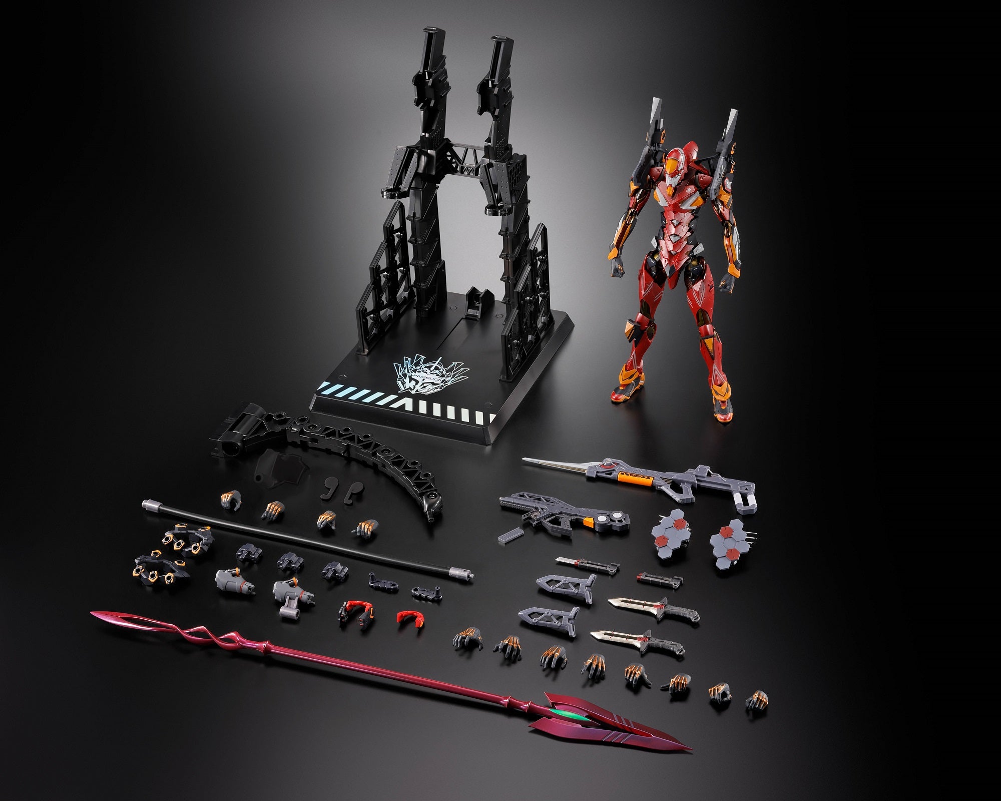 Bandai Metal Build Evangelion EVA-02 Production Model (30th with the Spear of Cassius) Action Figure