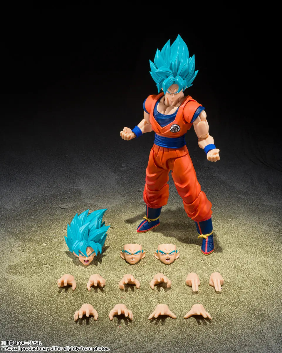 S.H. Figuarts Dragon Ball Super Saiyan God Super Saiyan Son Goku -Blue Power Transcending Limits- Action Figure