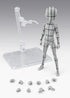 S.H. Figuarts Man Boy Male Body Kun (Ken Sugimori Edition Wireframe) Gray Color Ver. Action Figure