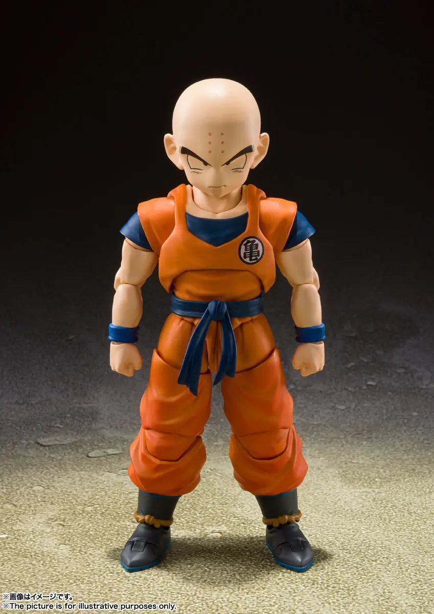 S.H. Figuarts Dragon Ball Z Krillin Earth's Strongest Man (Reissue) Action Figure