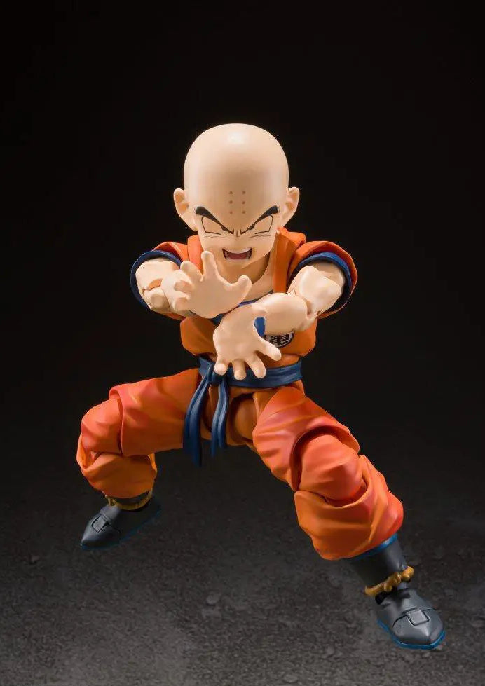 S.H. Figuarts Dragon Ball Z Krillin Earth's Strongest Man (Reissue) Action Figure