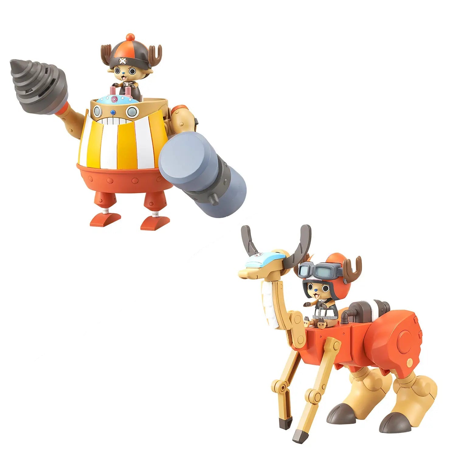 Bandai One Piece Chopper Robot Super 04 Kung Fu Tracer & 05 Walk Hopper Model Kit