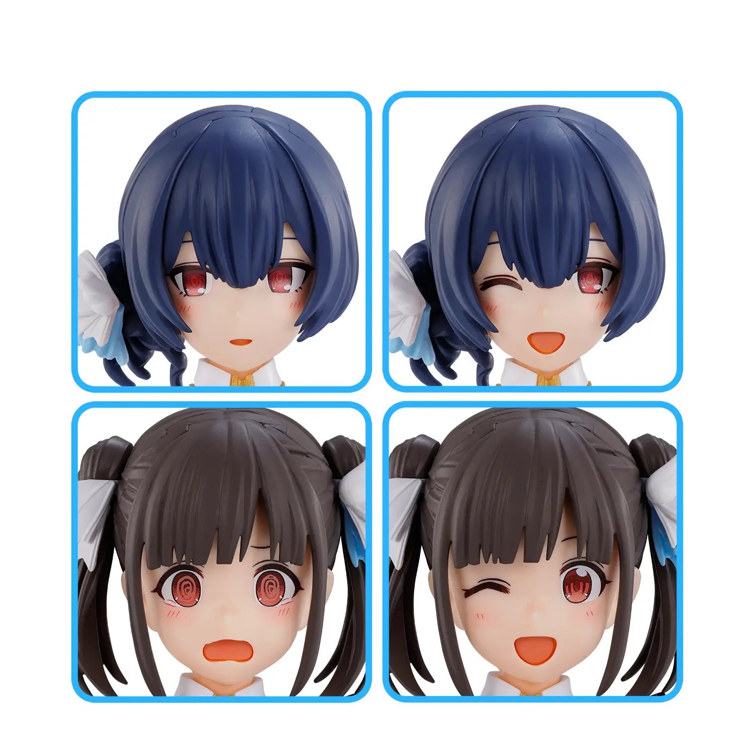 Bandai 30 Minutes Sisters 30MS The Idolmaster: Shiny Colors Option Hair Style & Face Parts (Chiyoko Sonoda & Rinze Morino) Accesory Model Kit