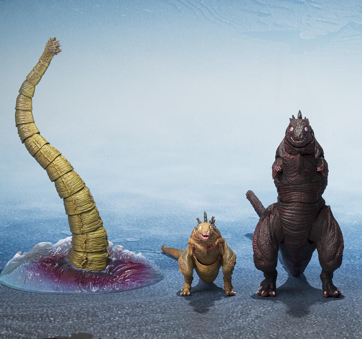 S.H. MonsterArts Godzilla (2016) 2nd Form & 3rd Form & Giant Unknown Creature Set Action Figure