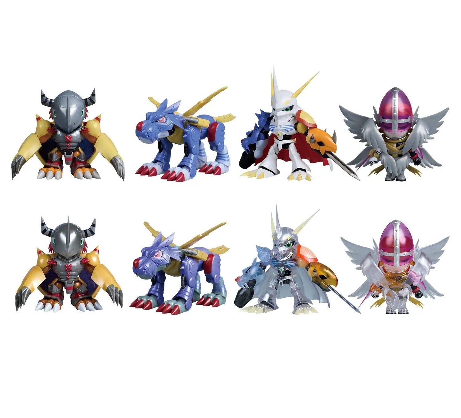 Bandai PLABAKO Digimon Adventure Model Kit Trading Figure Box Set of 8