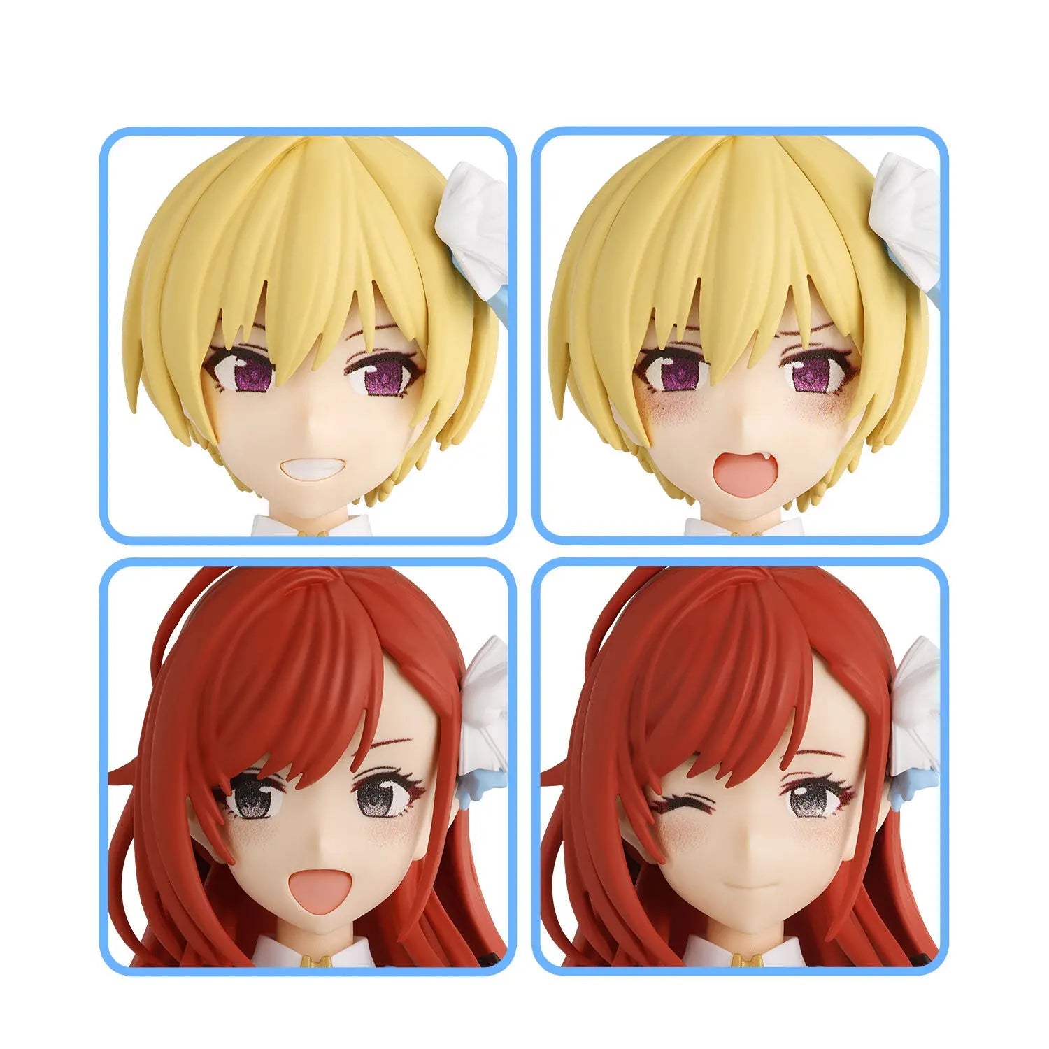 Bandai 30 Minutes Sisters 30MS The Idolmaster: Shiny Colors Option Hair Style & Face Parts (Juri Saijo & Natsuha Arisugawa) Accesory Model Kit