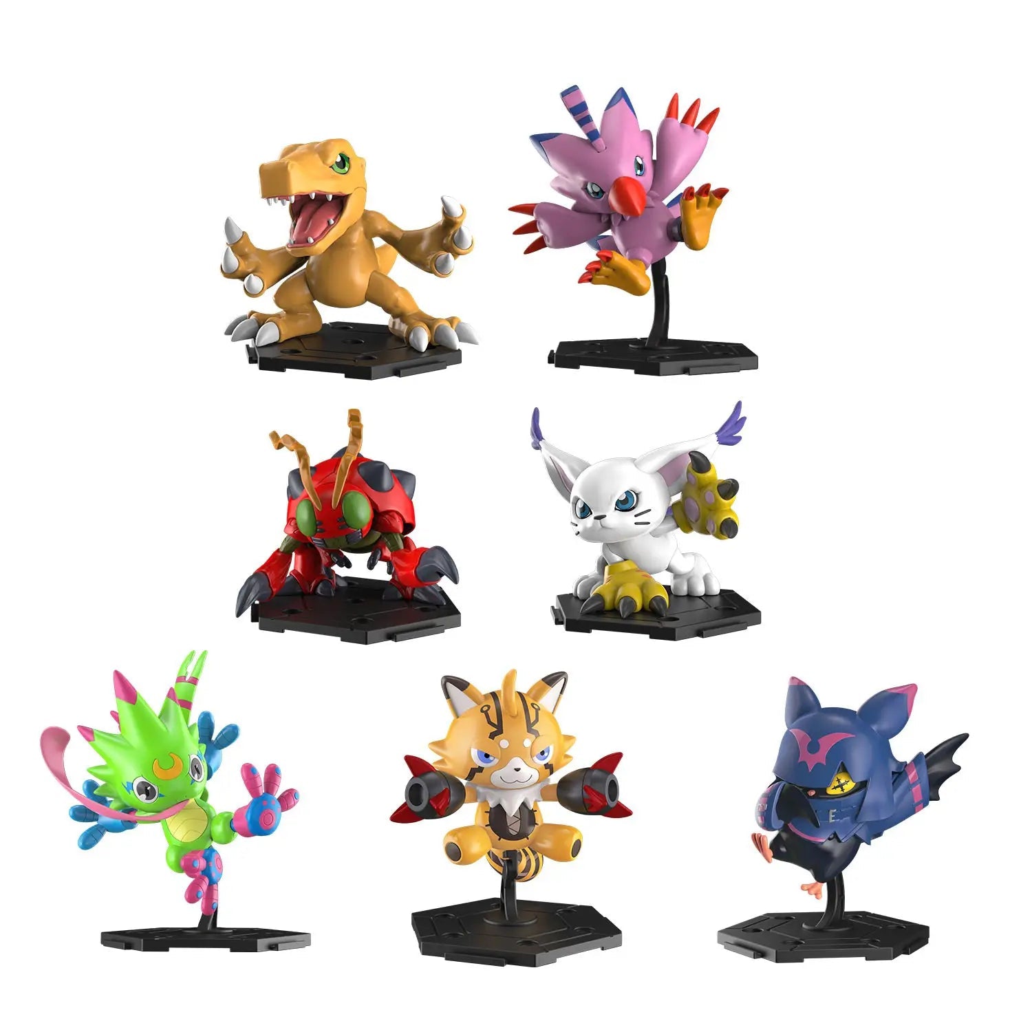 Digimon Gathering Part 1 Model Kit Trading Figures (Set of 8)