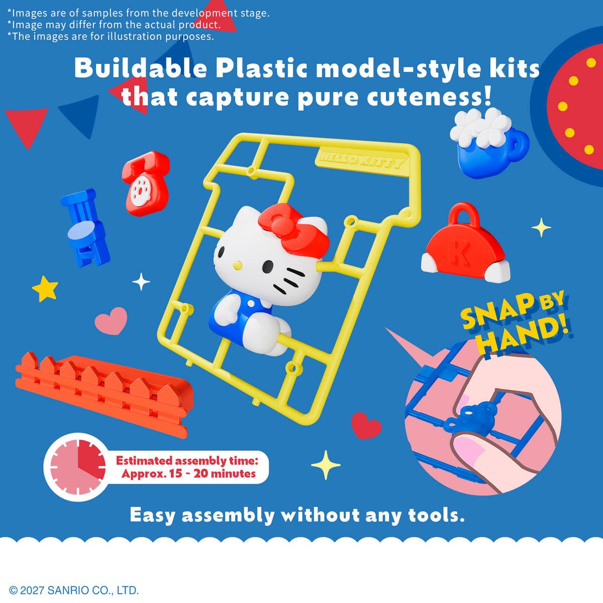 Bandai SNAP SCENE Sanrio Hello Kitty Welcome Home Model Kit Trading Figure Box Set of 8