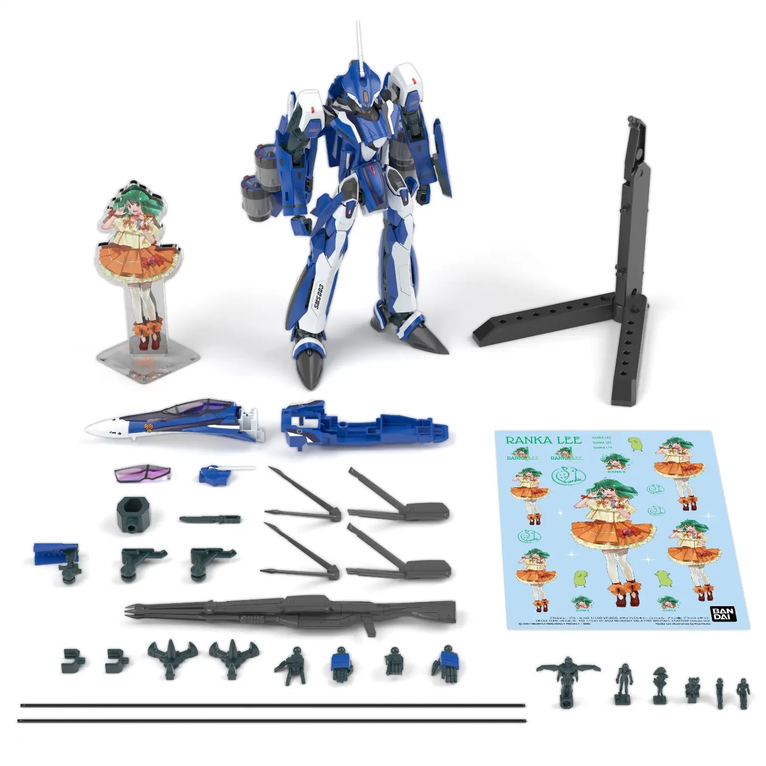 Bandai Macross Frontier HG 1/100 VF-25G Messiah Valkyrie (Michael Custom) Deluxe Set Model Kit