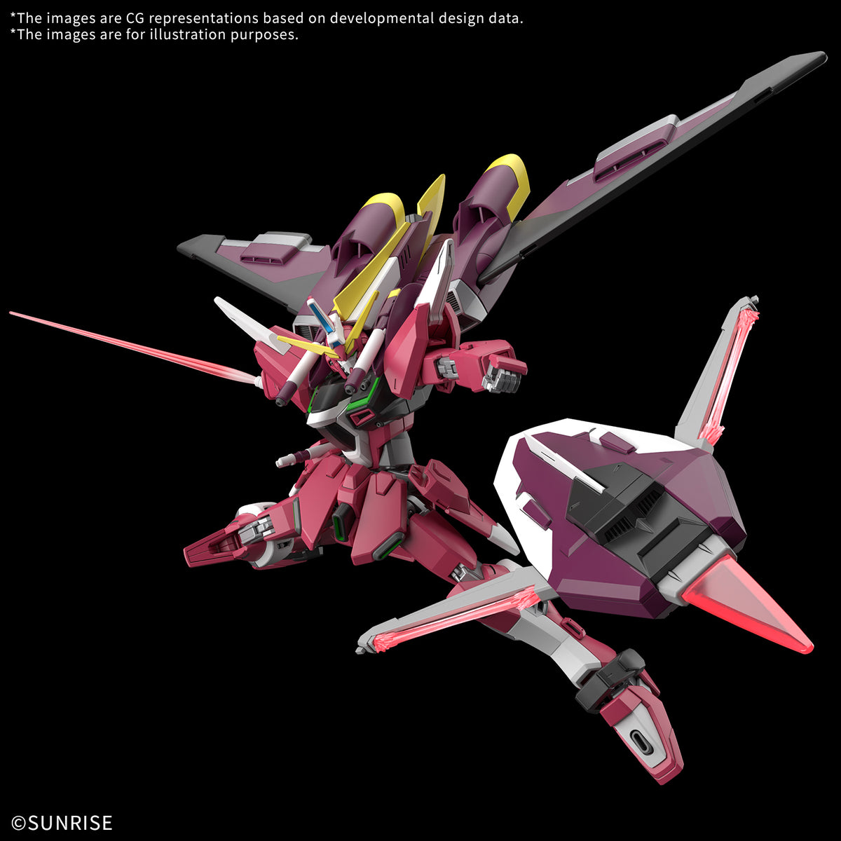 Gundam 1/144 HGUC #XXX HGCE Seed Freedom Zero ZGMF-X19A Infinite Justice Gundam & Booster Unit (Tentative) Model Kit