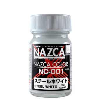 Gaianotes NAZCA NC-001 Steel White 15ML Paint Bottle