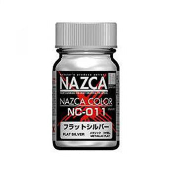 Gaianotes NAZCA NC-011 Metallic Flat Silver 15ML Paint Bottle