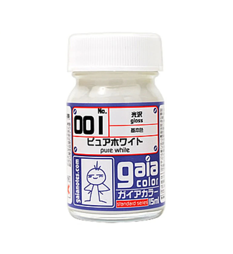 Gaianotes Gaia 001 Gloss Pure White 15ML Paint Bottle