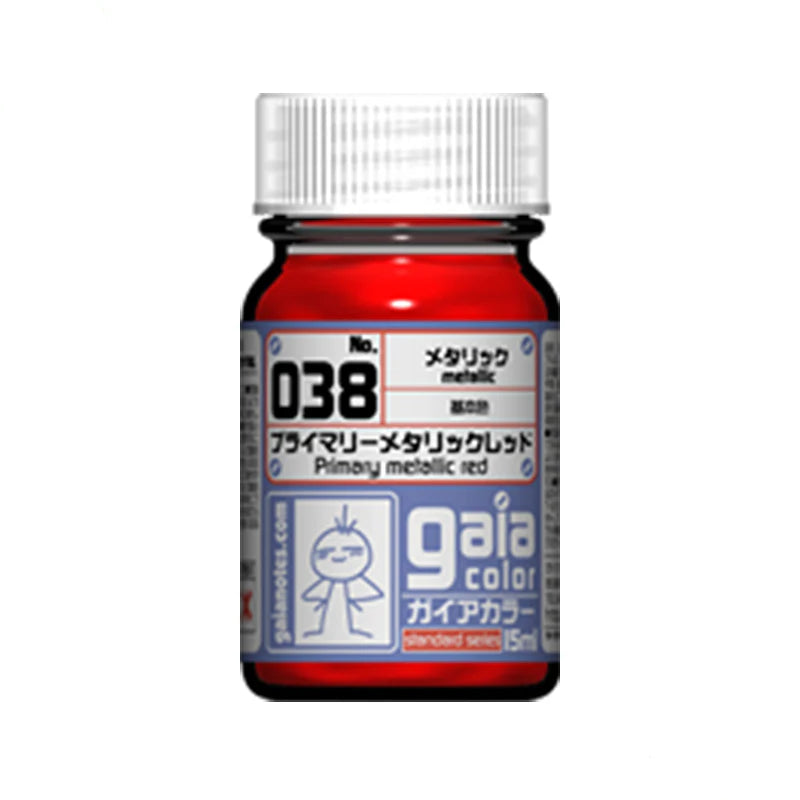 Gaianotes Gaia 038 Primary Metallic Red 15ML Paint Bottle