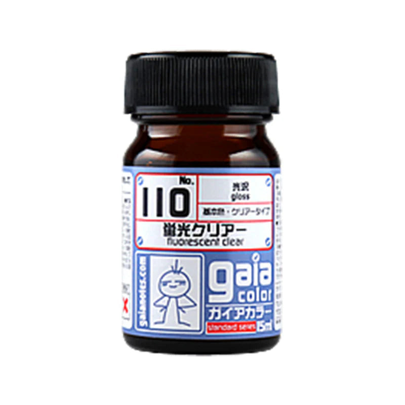 Gaianotes Gaia 110 Gloss Fluorescent Clear 15ML Paint Bottle