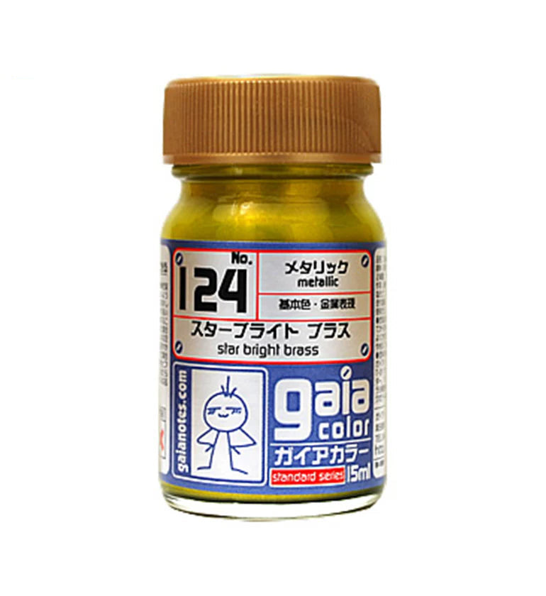 Gaianotes Gaia 124 Metallic Star Bright Brass 15ML Paint Bottle