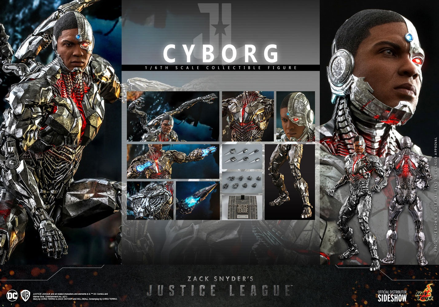 Hot Toys 1/6 Zack Snyder's Justice League Cyborg Sixth Scale TMS057