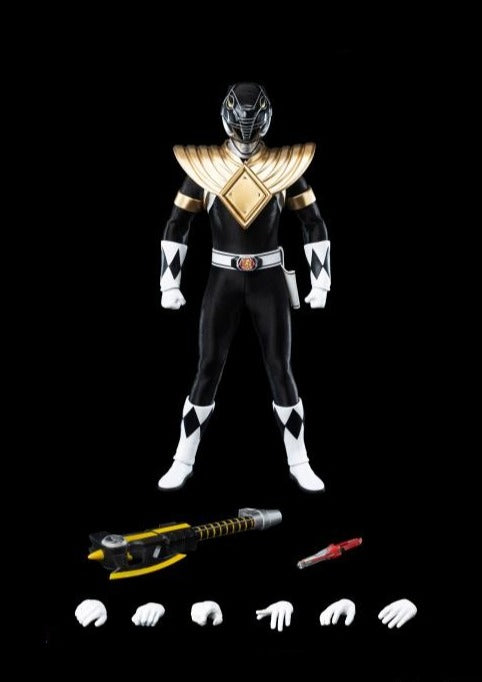 ThreeZero FigZero 1/6 Mighty Morphin Power Rangers Dragon Shield Black Ranger Sixth Scale Figure