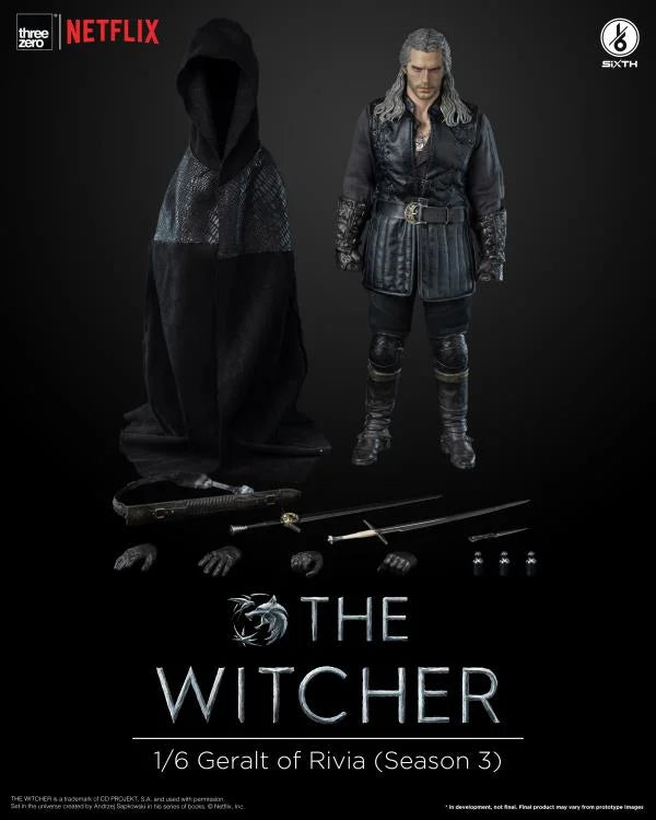 ThreeZero 1/6 The Witcher (Netflix) Geralt of Rivia (Season 3) Action Figure