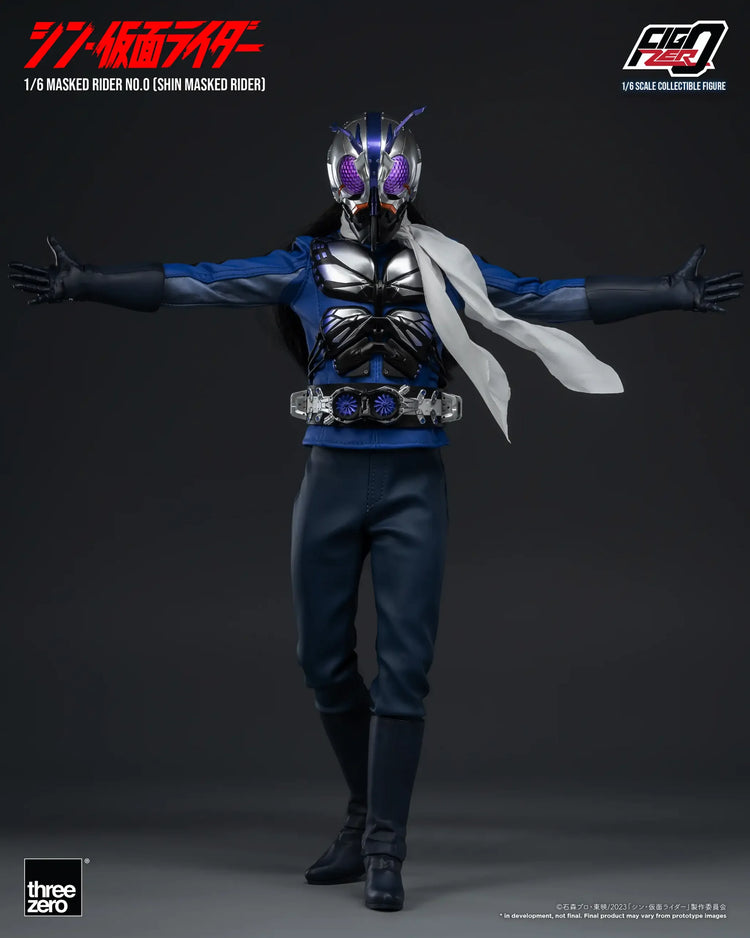 Mask Rider Zero Three ThreeZero FigZero 1/6 Shin Kamen Rider Masked Rider No.0 Scale Figure