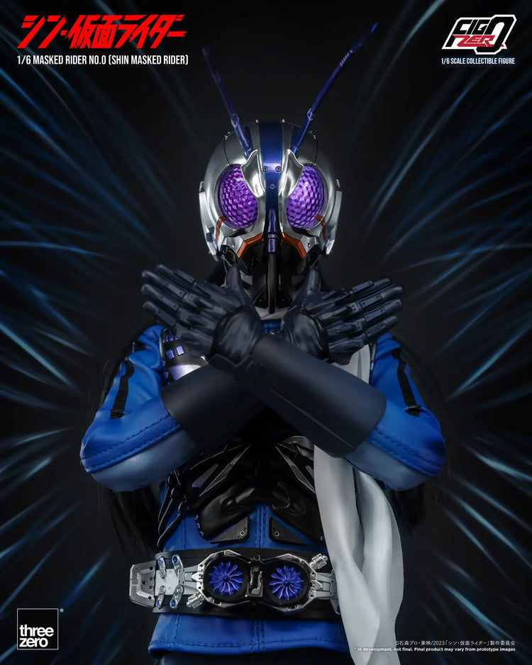 Mask Rider Zero Three ThreeZero FigZero 1/6 Shin Kamen Rider Masked Rider No.0 Scale Figure