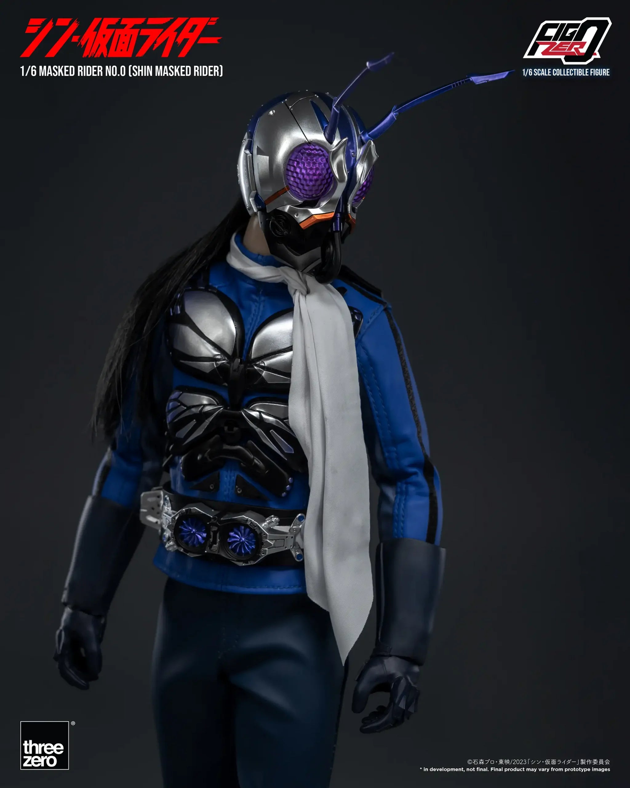 Mask Rider Zero Three ThreeZero FigZero 1/6 Shin Kamen Rider Masked Rider No.0 Scale Figure