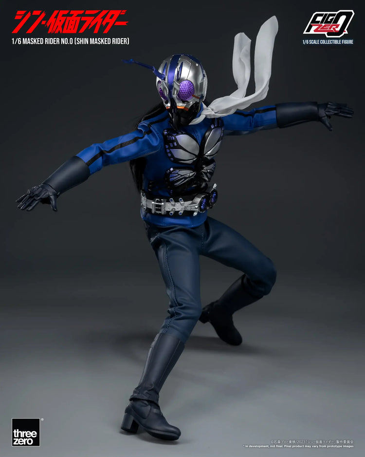 Mask Rider Zero Three ThreeZero FigZero 1/6 Shin Kamen Rider Masked Rider No.0 Scale Figure