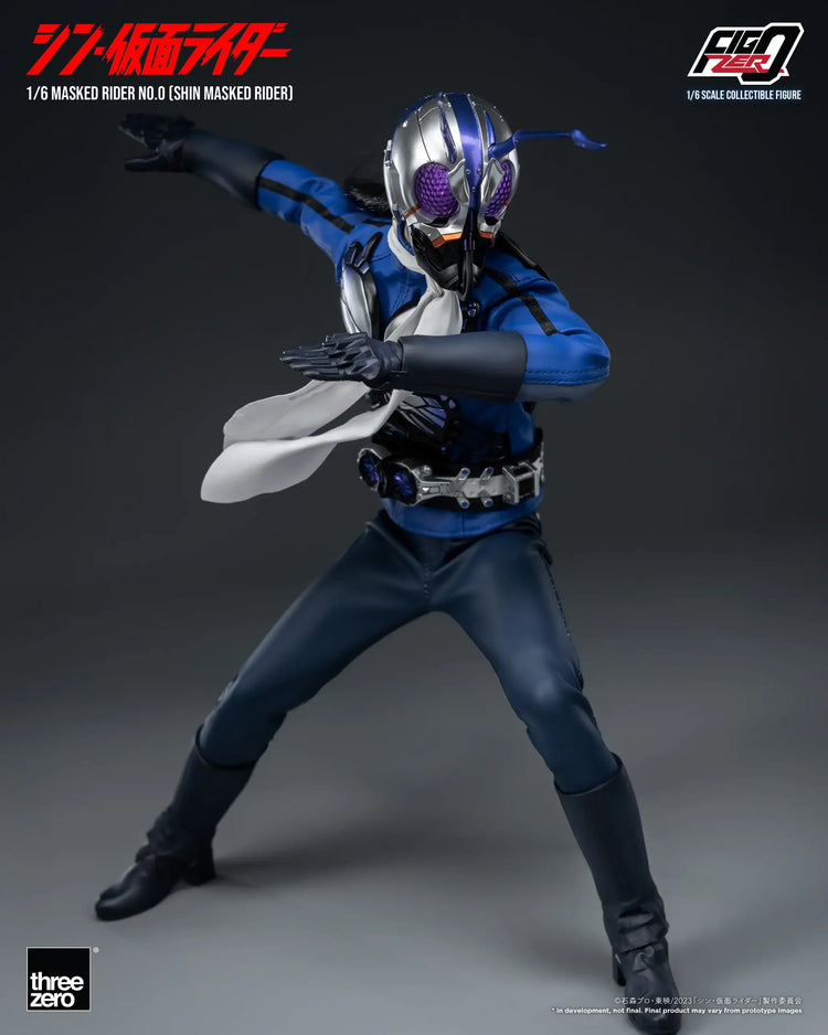 Mask Rider Zero Three ThreeZero FigZero 1/6 Shin Kamen Rider Masked Rider No.0 Scale Figure