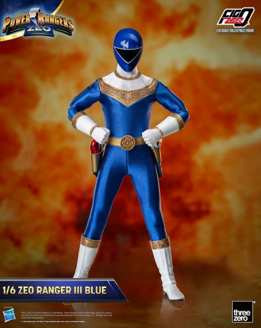 ThreeZero FigZero 1/6 Power Rangers Zeo Ranger III Blue Scale Action Figure