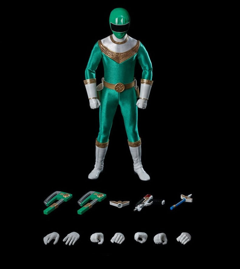 ThreeZero FigZero 1/6 Power Rangers Zeo Ranger IV Green Scale Action Figure