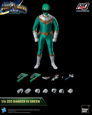 ThreeZero FigZero 1/6 Power Rangers Zeo Ranger IV Green Scale Action Figure