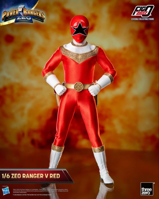 ThreeZero FigZero 1/6 Power Rangers Zeo Ranger V Red Scale Action Figure