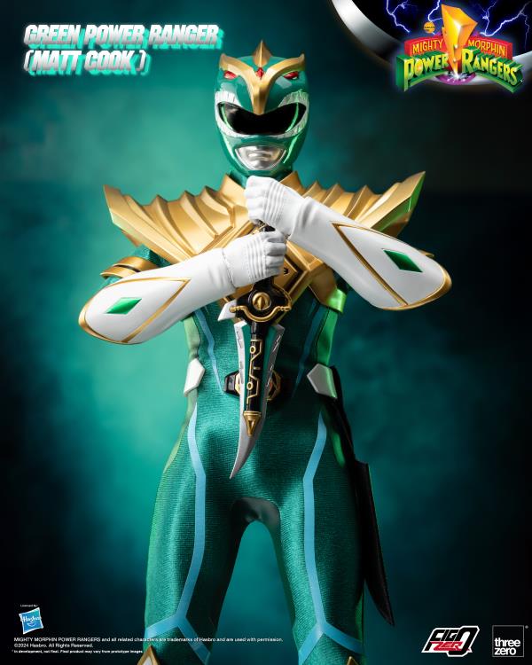 ThreeZero FigZero 1/6 Mighty Morphin Power Rangers Green Ranger (Matt Cook Ver.) PX Previews Limited Sixth Scale Figure