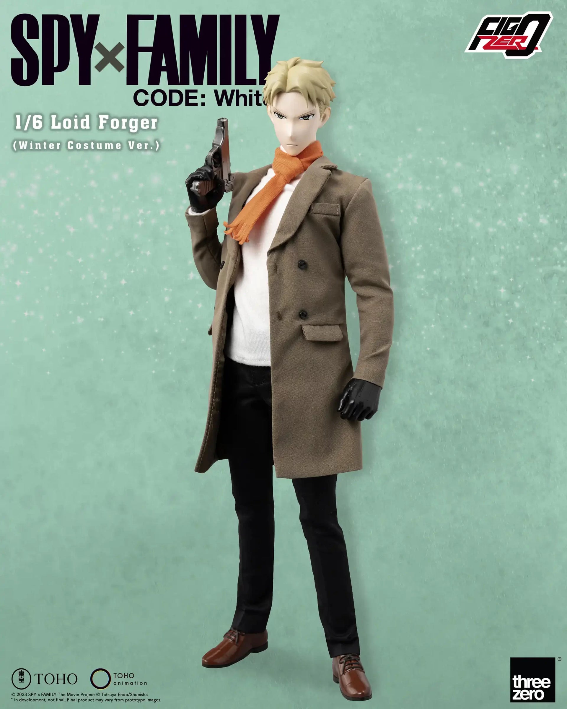 ThreeZero FigZero 1/6 Spy x Family Code: White Loid Forger (Winter Costume Ver.) Action Figure