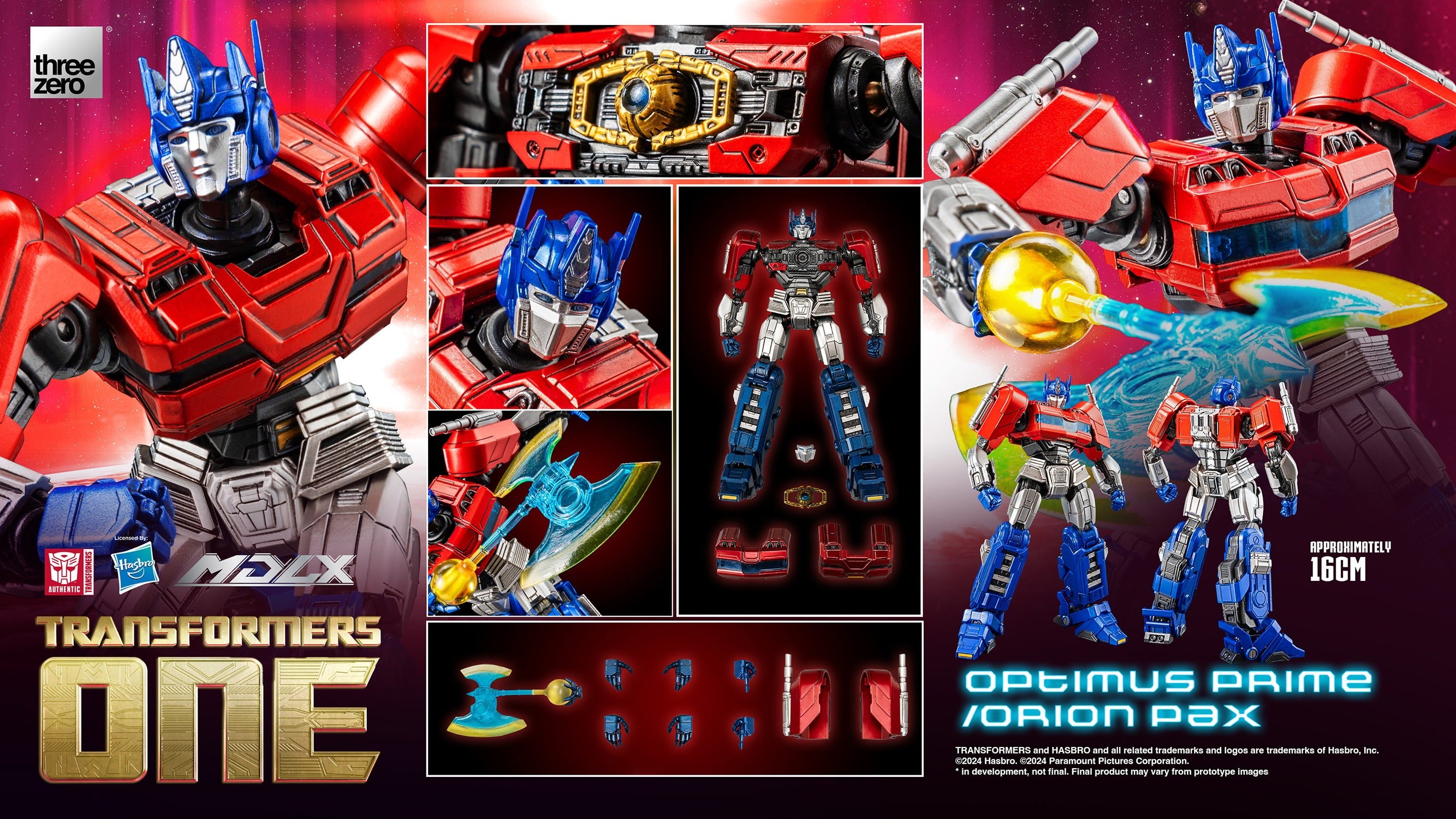 ThreeZero Transformers One Optimus Prime / Orion Pax MDLX Action Figure