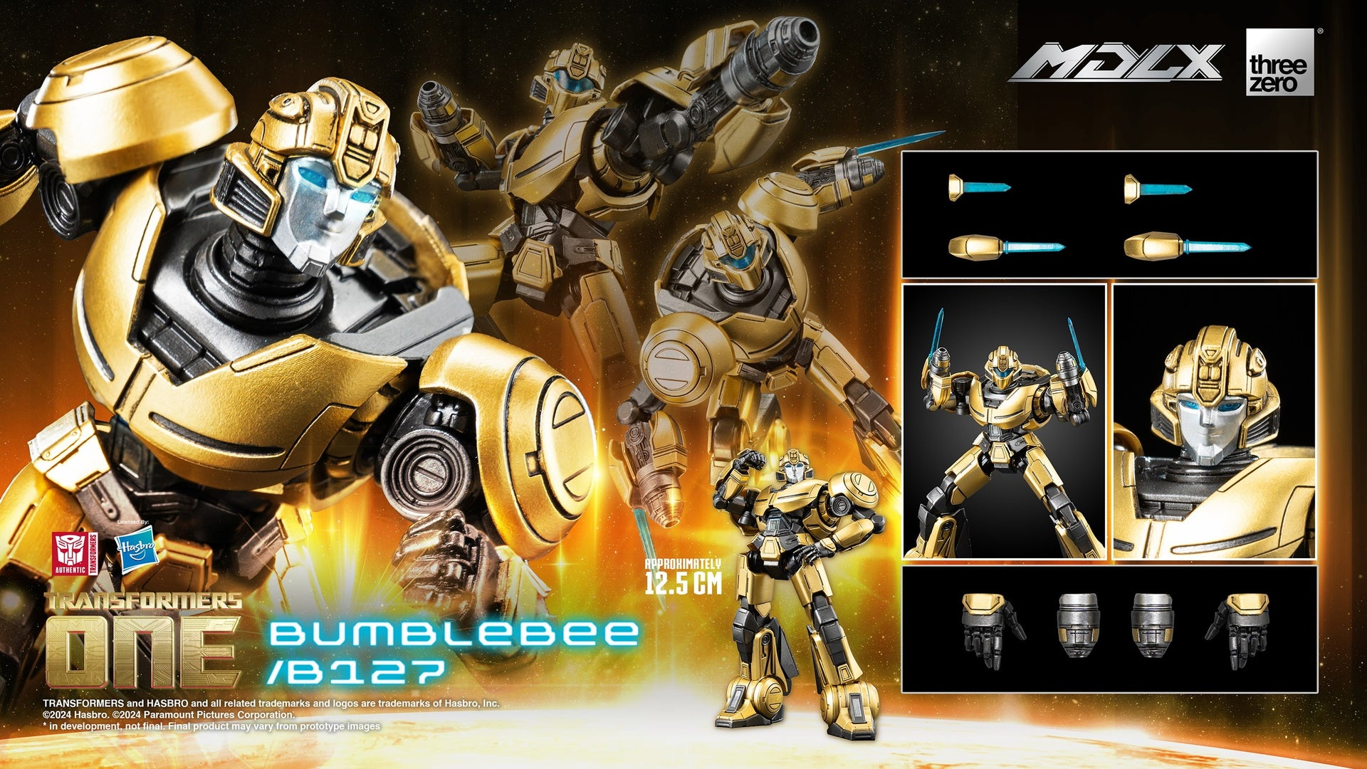 ThreeZero Transformers One Bumblebee / B127 MDLX Action Figure