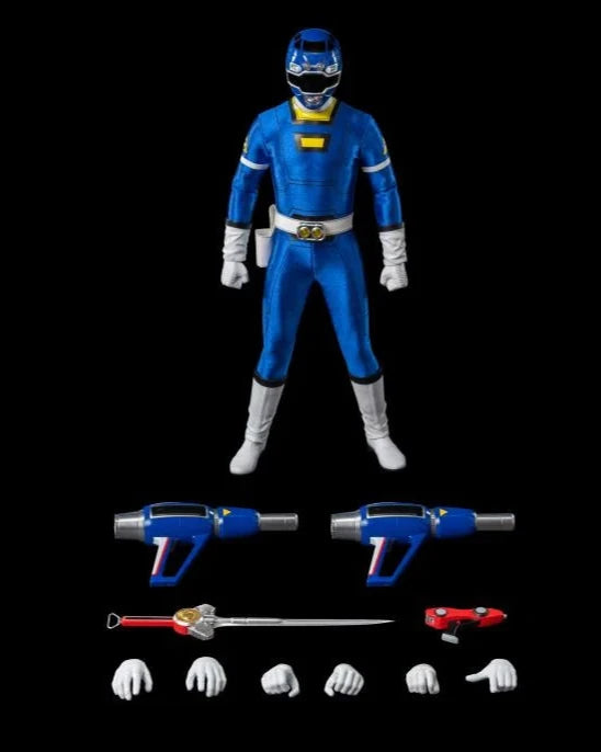 ThreeZero FigZero 1/6 Power Rangers Turbo Blue Turbo Ranger Scale Action Figure