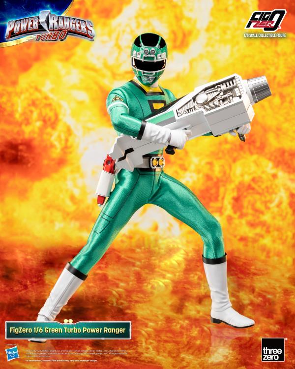 ThreeZero FigZero 1/6 Power Rangers Turbo Green Turbo Ranger Scale Action Figure