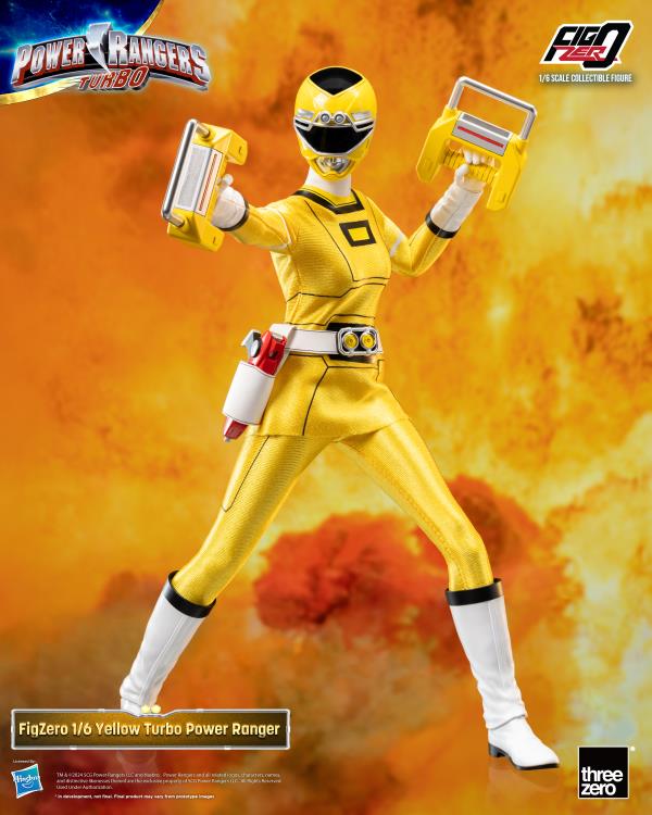 ThreeZero FigZero 1/6 Power Rangers Turbo Yellow Turbo Ranger Scale Action Figure